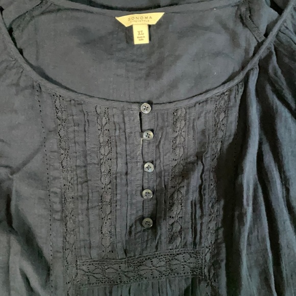 Navy Blue Sonoma XL Blouse - Picture 2 of 2
